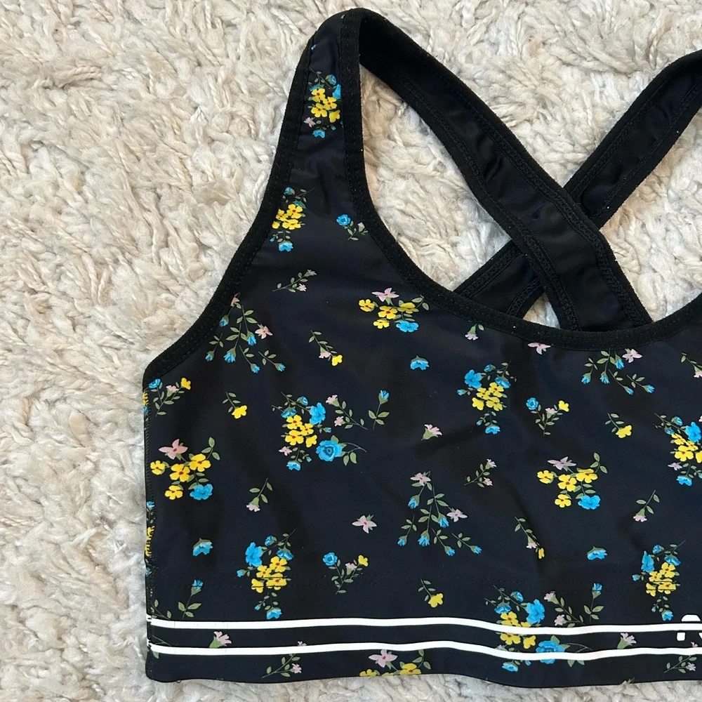 Adam Selman Cross-Back Floral Sports Bra - Picture 3 of 14